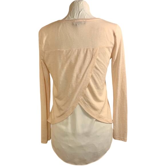 White House Black Market Layer Top XS Classy V-Neck Pastel Beaded Tunic Office - Picture 2 of 9